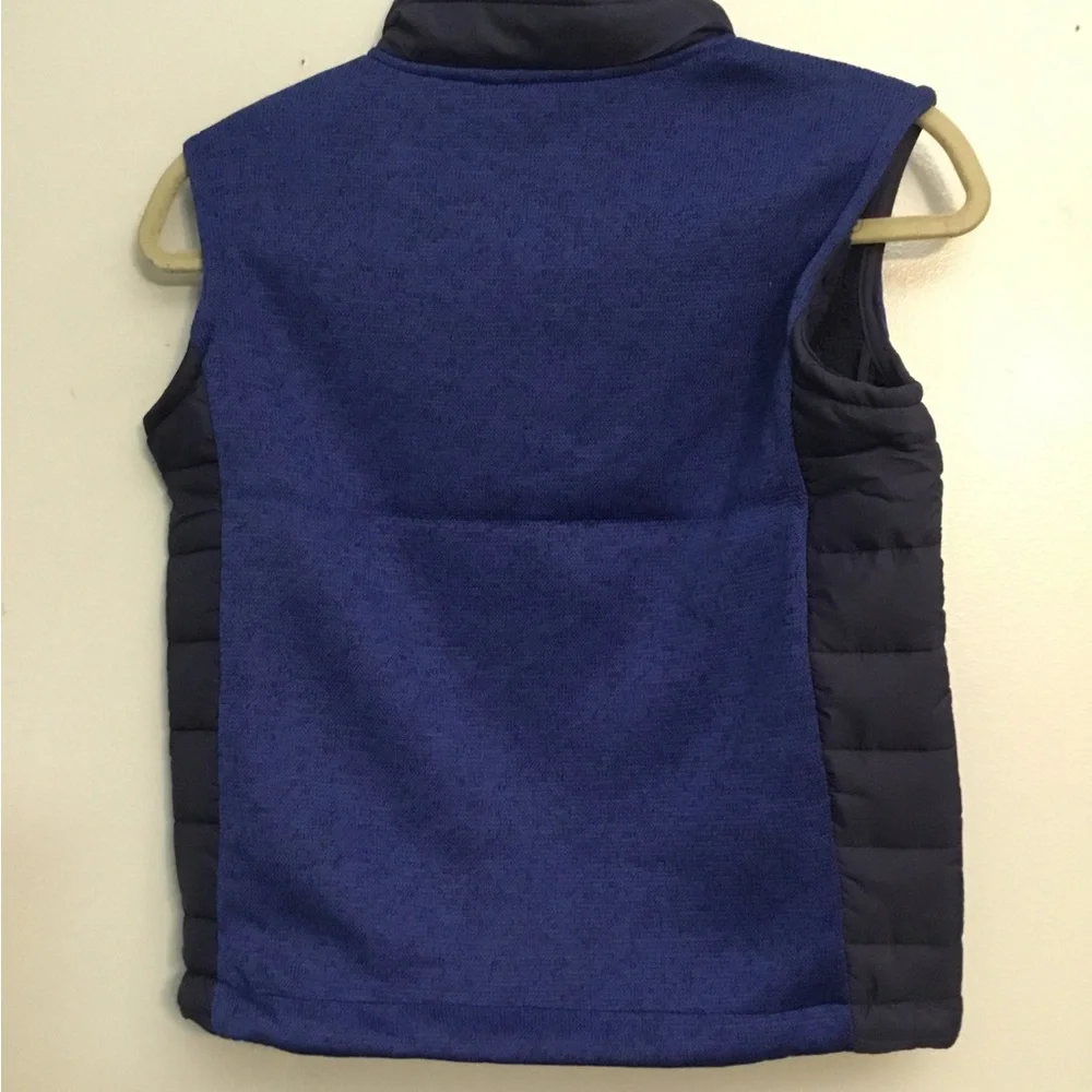 Free Country Blue and Black Vest with Orange Zipper
